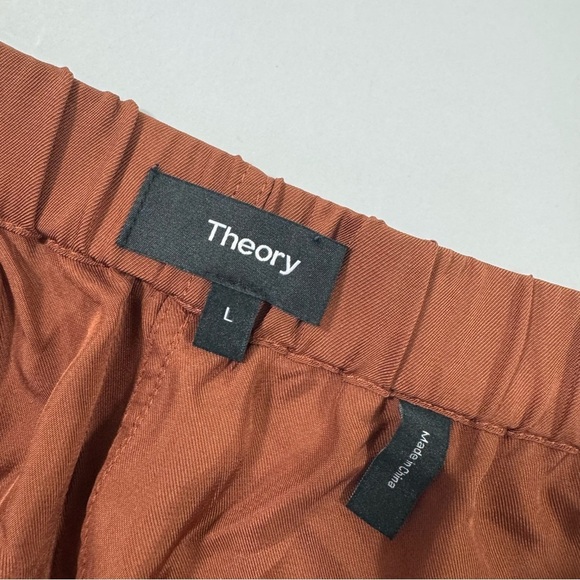 Theory Slim Cargo Flat Twill Jogger Pants Walnut Brown - Picture 4 of 7